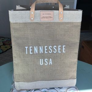 Burlap/Tennessee Tote Bag